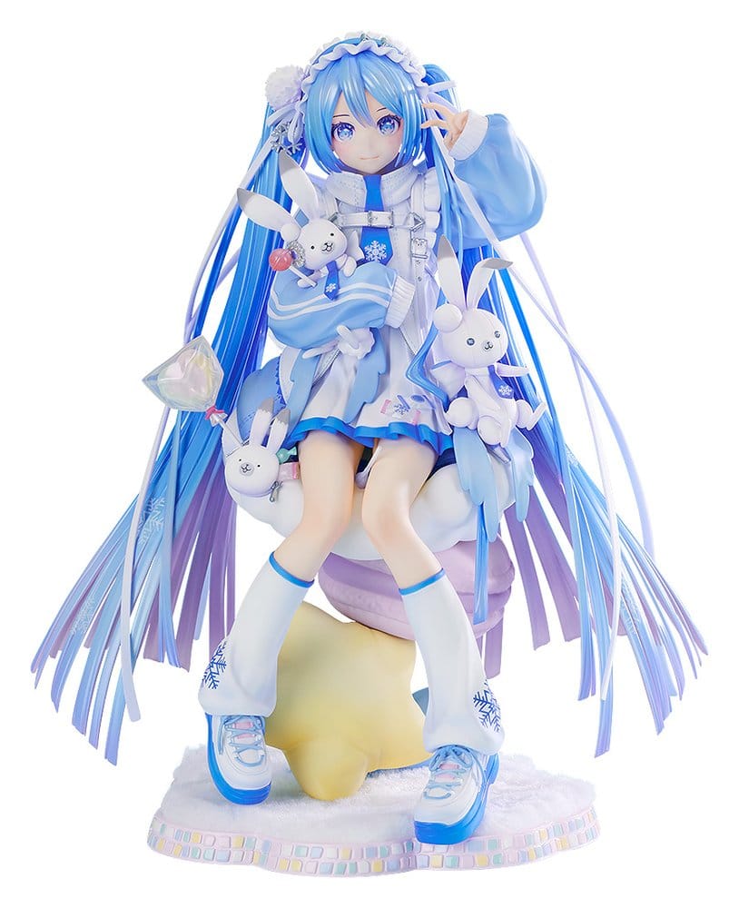 Character Vocal Series 01: Hatsune Miku PVC Figur 1/7 Snow Miku: Yukiiro Pop Ver. 24 cm