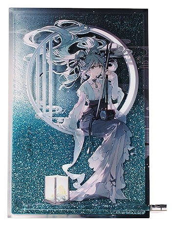 Karaktär Vokalserie 01: Hatsune Miku Glitter-akrylblock Hatsune Miku Han Gong Qiu Yue Ver. 15 cm