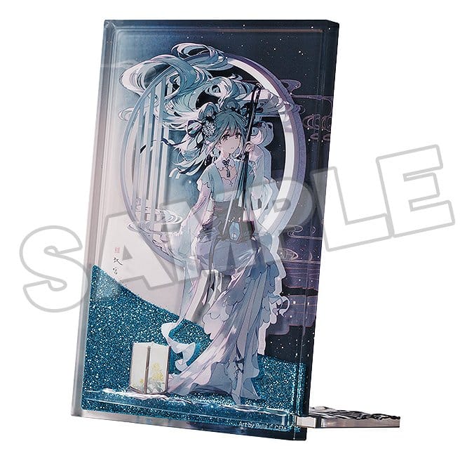 Karaktär Vokalserie 01: Hatsune Miku Glitter-akrylblock Hatsune Miku Han Gong Qiu Yue Ver. 15 cm