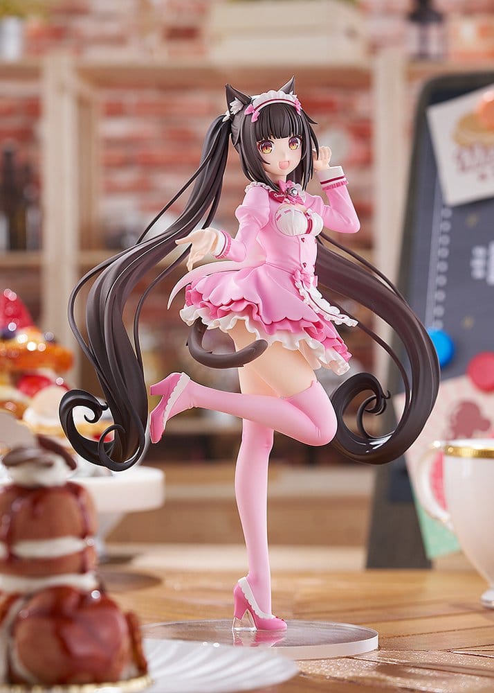 Nekopara Sekai Connect Pop Up Parade PVC Figur Chocola: Vinterkläder Ver. L Storlek 22 cm