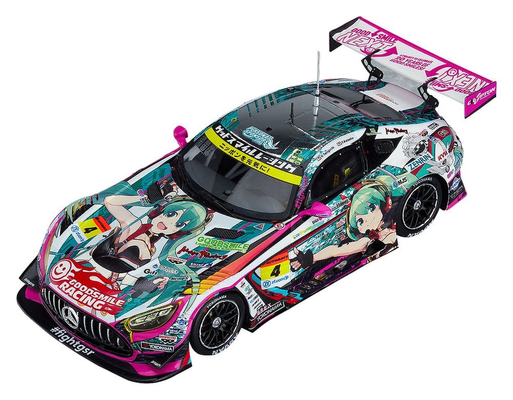 Hatsune Miku GT-projekts Fordon 1/64 Hatsune Miku AMG 2020 SUPER GT-version 7 cm