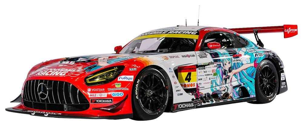 Hatsune Miku Good Smile Fordon 1/43 AMG 2026 Säsongsöppningsversion 3 cm