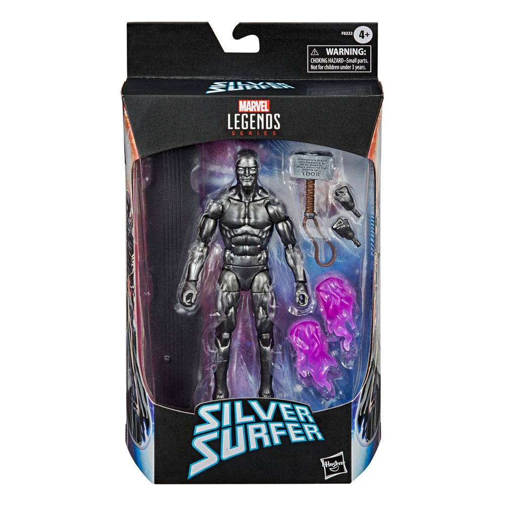 Marvel Legends Series Action Figur 2021 Silver Surfer med Mjolnir 15 cm Hasbro