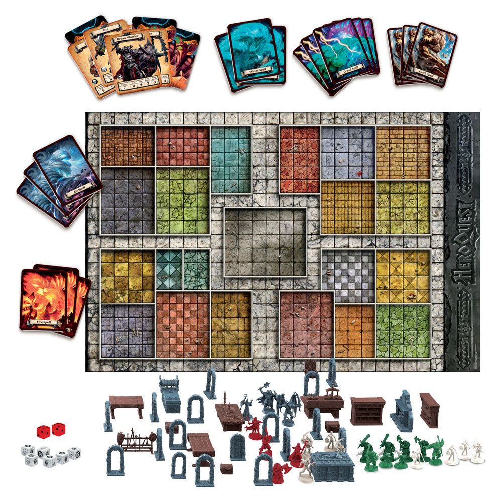 HeroQuest Brädspel Spelsystem engelska