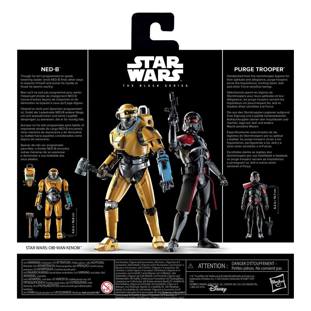 Star Wars: Obi-Wan Kenobi Black Series Action Figure 2-Pack NED-B & Purge Trooper Hasbro