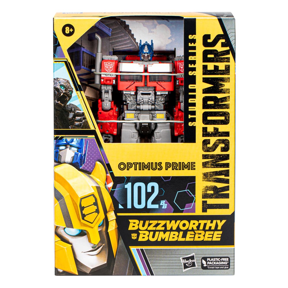 Transformers: Rise of the Beasts Buzzworthy Bumblebee Studio Series Action Figur 102BB Optimus Prime 16 cm Hasbro
