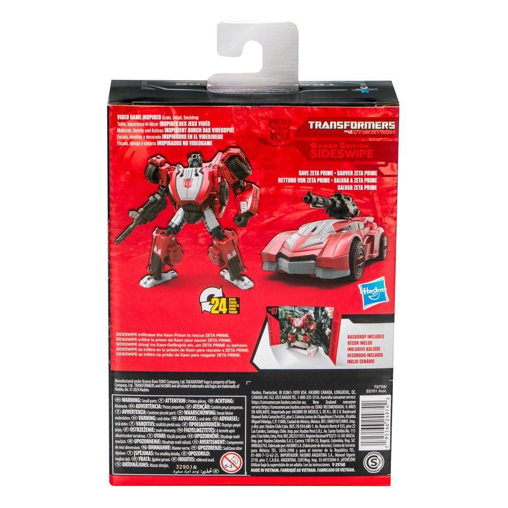 Transformers: War for Cybertron Studio Series Deluxe Class Action Figur Gamer Edition Sideswipe 11 cm Hasbro