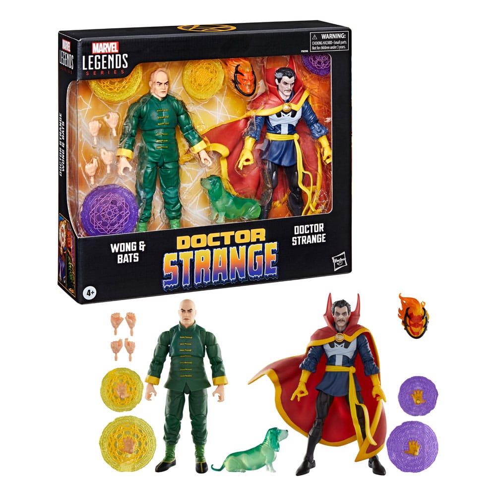 Doctor Strange Marvel Legends Action Figur 3-Pack - Doctor Strange, Wong & Bats 15 cm Hasbro