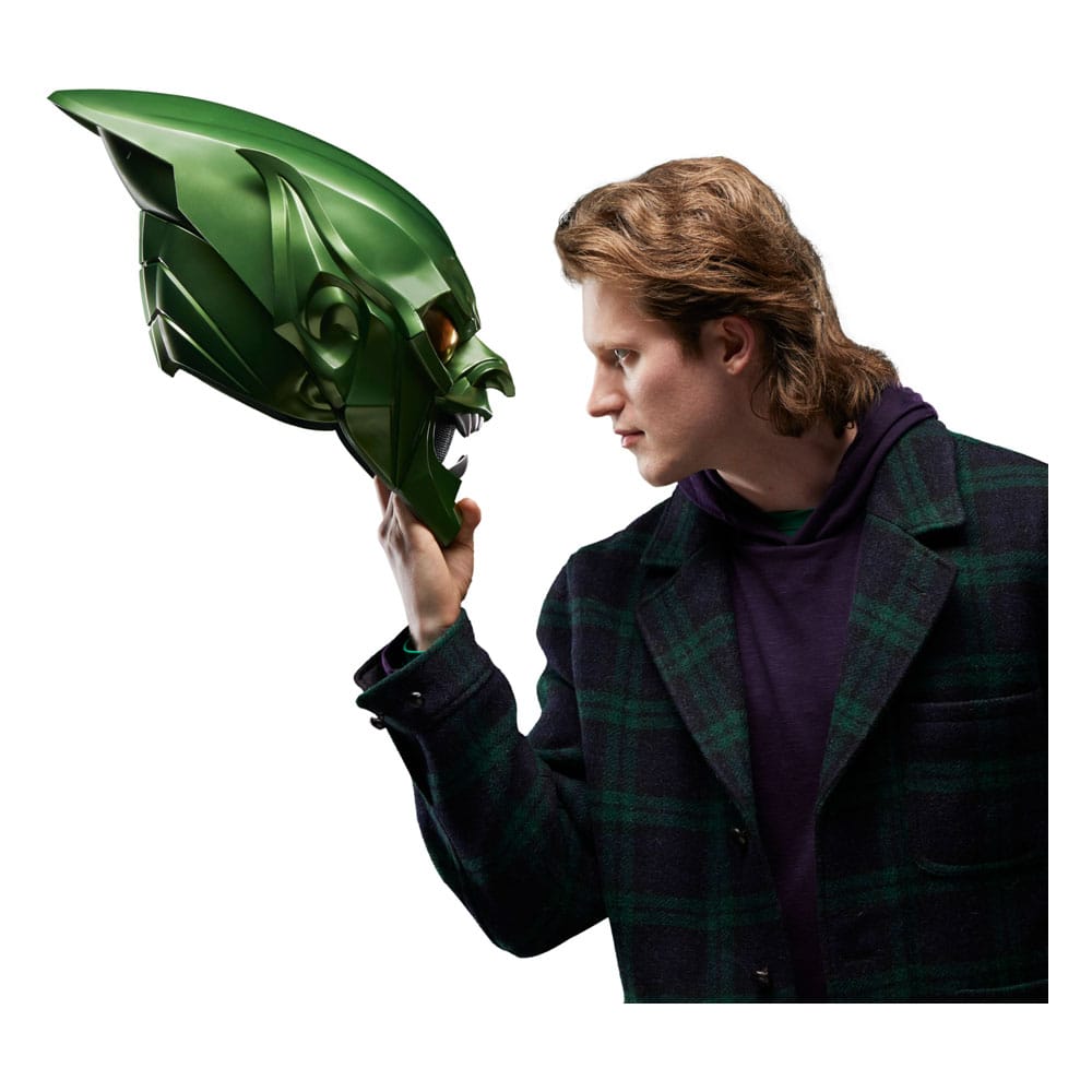 Spider-Man: No Way Home Marvel Legends Rollspelsreplika Grön Goblin Premiumhjälm Hasbro