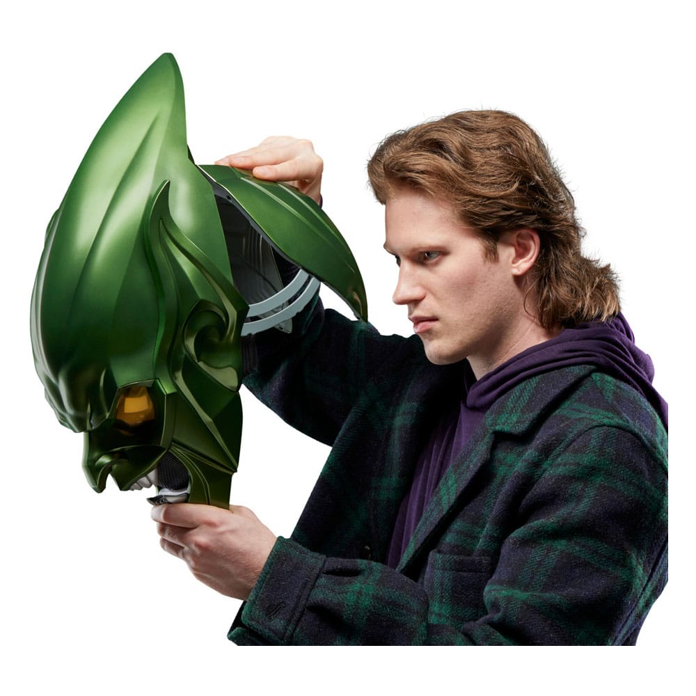 Spider-Man: No Way Home Marvel Legends Rollspelsreplika Grön Goblin Premiumhjälm Hasbro