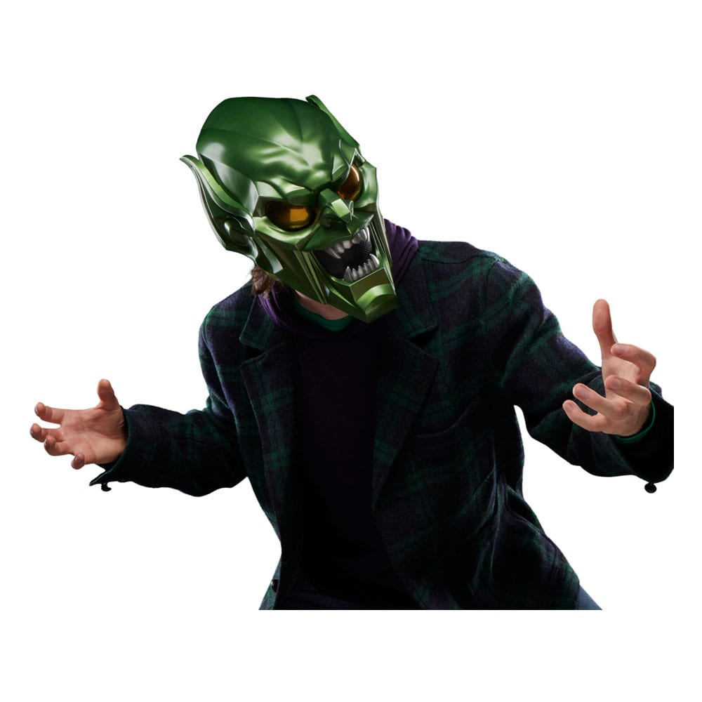 Spider-Man: No Way Home Marvel Legends Rollspelsreplika Grön Goblin Premiumhjälm Hasbro