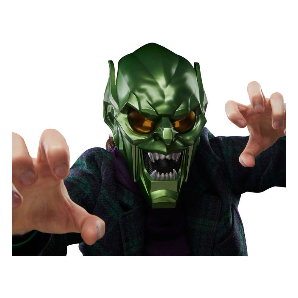 Spider-Man: No Way Home Marvel Legends Rollspelsreplika Grön Goblin Premiumhjälm Hasbro