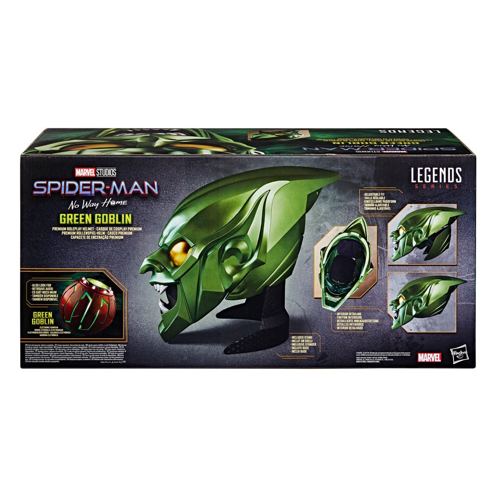Spider-Man: No Way Home Marvel Legends Rollspelsreplika Grön Goblin Premiumhjälm Hasbro
