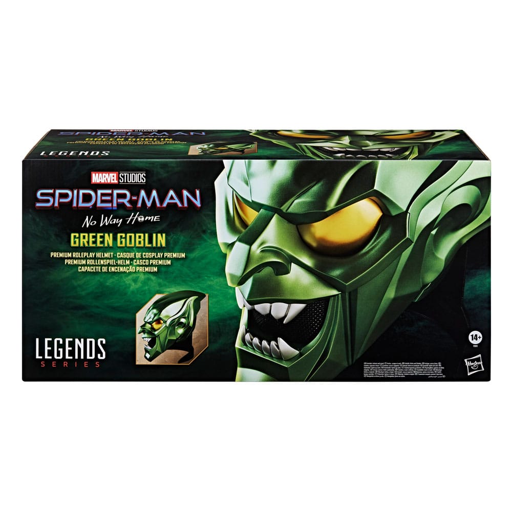 Spider-Man: No Way Home Marvel Legends Rollspelsreplika Grön Goblin Premiumhjälm Hasbro
