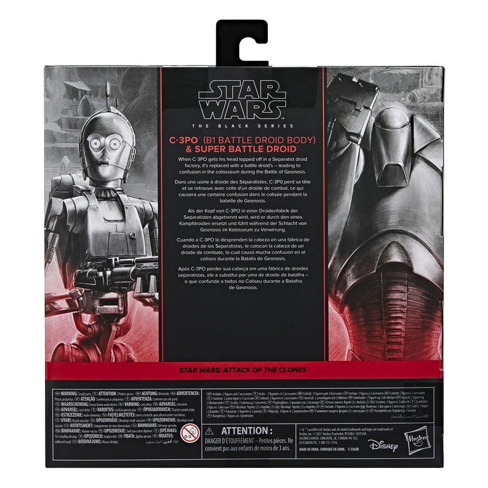 Star Wars Episode II Black Series Action Figure 2-Pack C-3PO & Super Battle Droid 15 cm Hasbro
