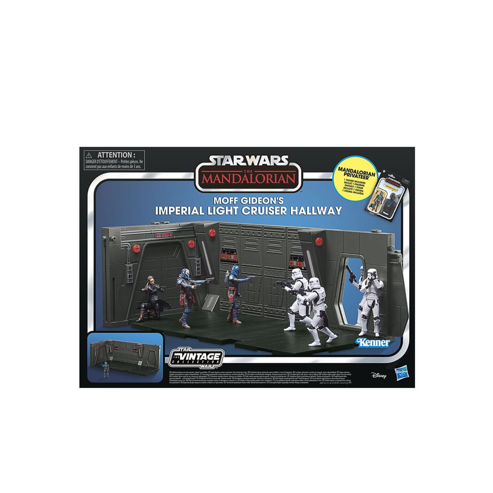 Star Wars: The Mandalorian Vintage Collection Tantive IV Hallway med Mandalorian Privateer Figur 10 cm Hasbro