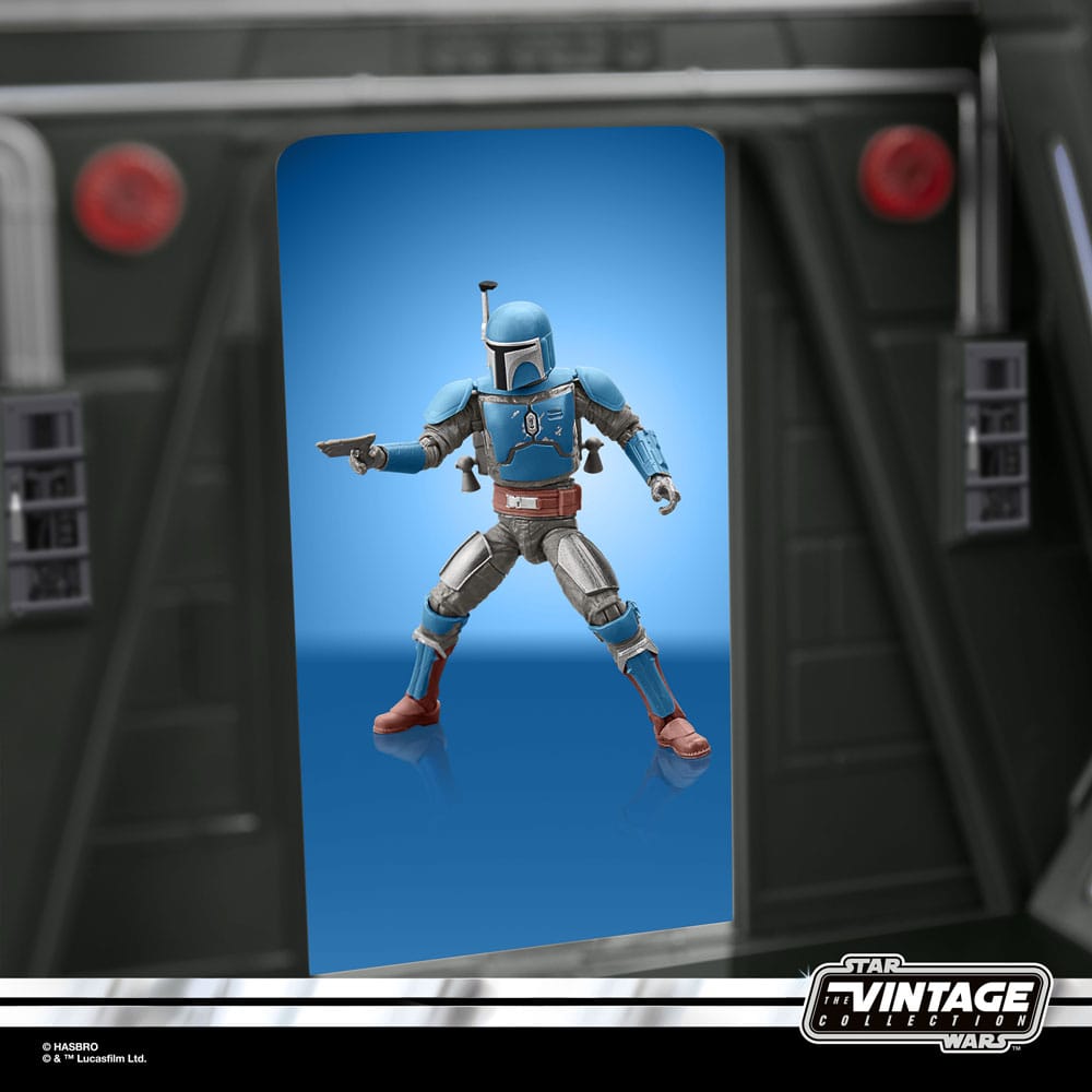 Star Wars: The Mandalorian Vintage Collection Tantive IV Hallway med Mandalorian Privateer Figur 10 cm Hasbro