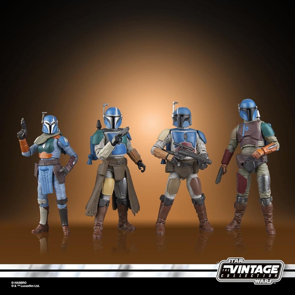 Star Wars The Mandalorian Vintage Collection Action Figur 4-Pack Mandalorian Shriek-Hawk 10 cm