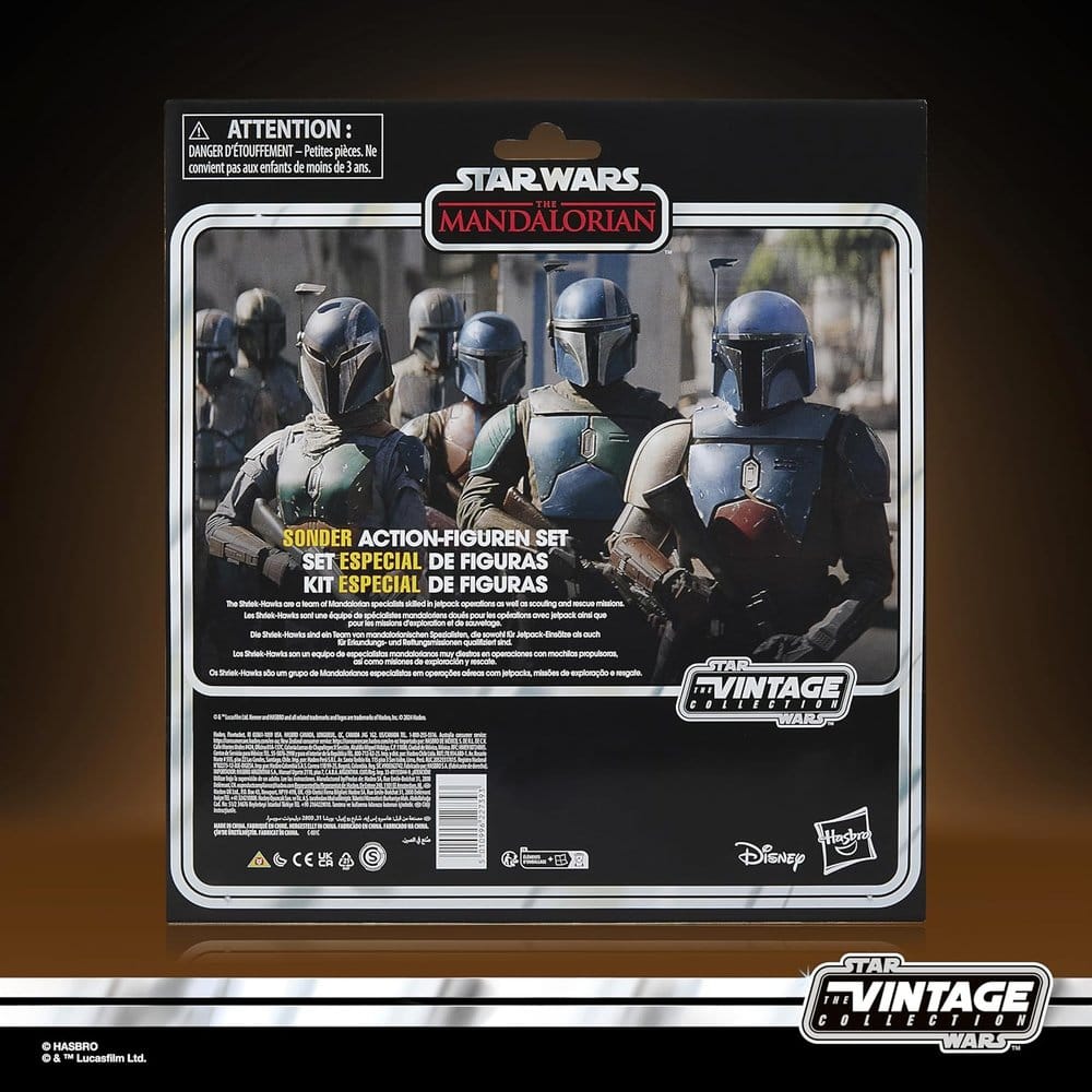 Star Wars The Mandalorian Vintage Collection Action Figur 4-Pack Mandalorian Shriek-Hawk 10 cm