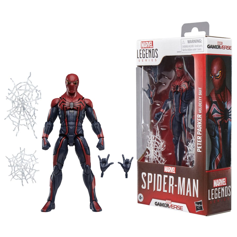 Spider-Man Marvel Legends Gamerverse Action Figur Peter Parker Velocity Suit 15 cm Hasbro