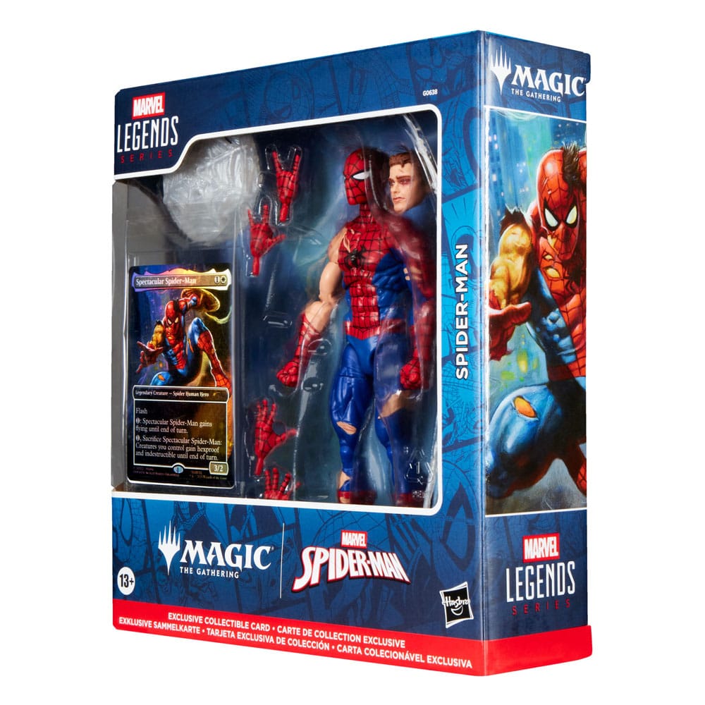 Marvel Legends Magic: The Gathering Action Figur Battle-Damaged Spider-Man (plus Exclusive Foil Card) 15 cm Hasbro