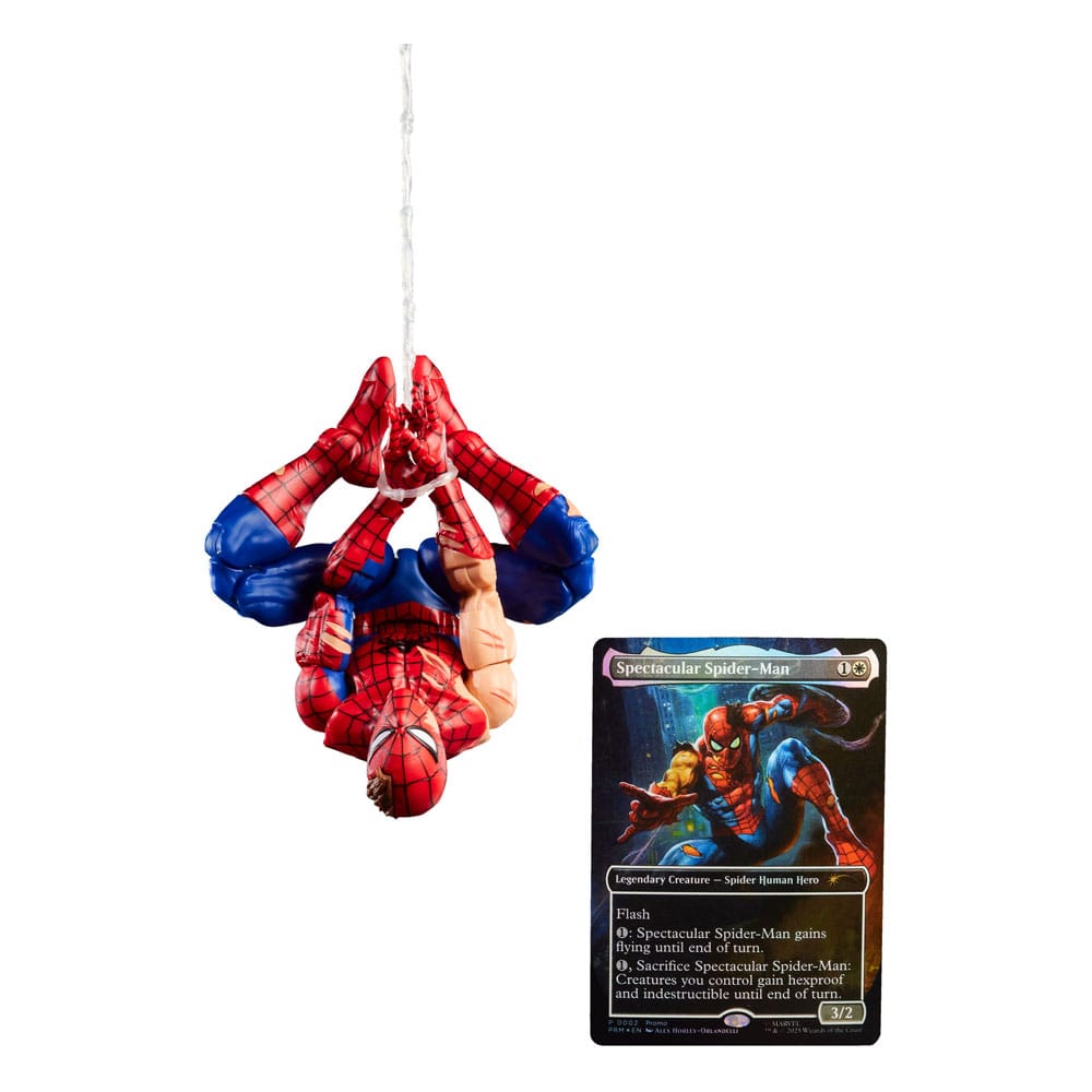 Marvel Legends Magic: The Gathering Action Figur Battle-Damaged Spider-Man (plus Exclusive Foil Card) 15 cm Hasbro