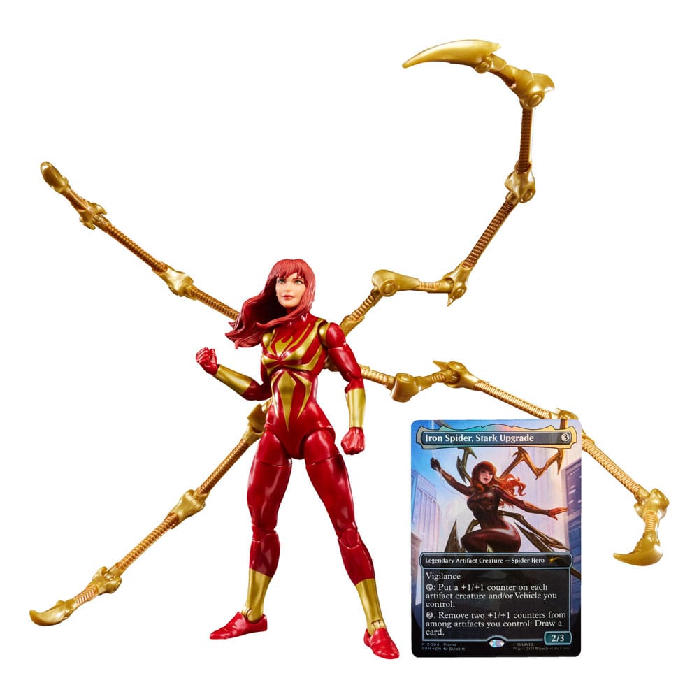 Marvel Legends Magic: The Gathering Action Figur Mary Jane Watson (Iron Spider) med Exklusivt Foilkort 15 cm Hasbro