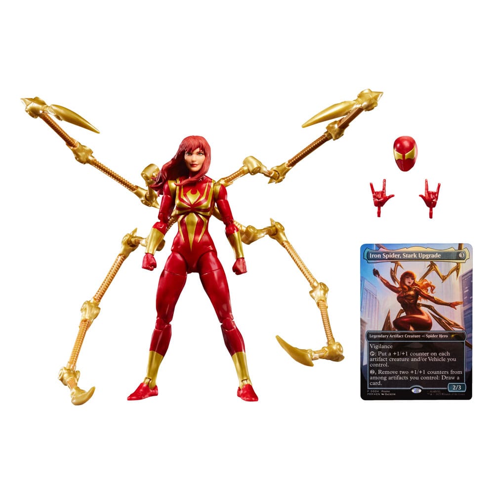 Marvel Legends Magic: The Gathering Action Figur Mary Jane Watson (Iron Spider) med Exklusivt Foilkort 15 cm Hasbro