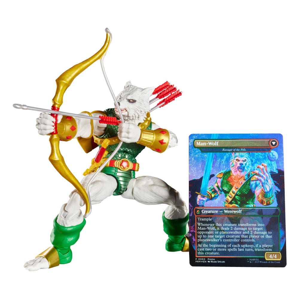 Marvel Legends Magic: The Gathering Action Figur Man-Wolf (plus Exklusivt Foil Kort) 15 cm Hasbro