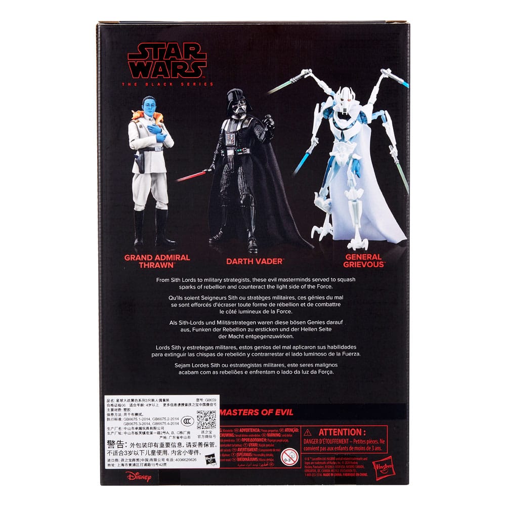 Star Wars Black Series Action Figur 3-Pack Masters of Evil 15 cm Hasbro