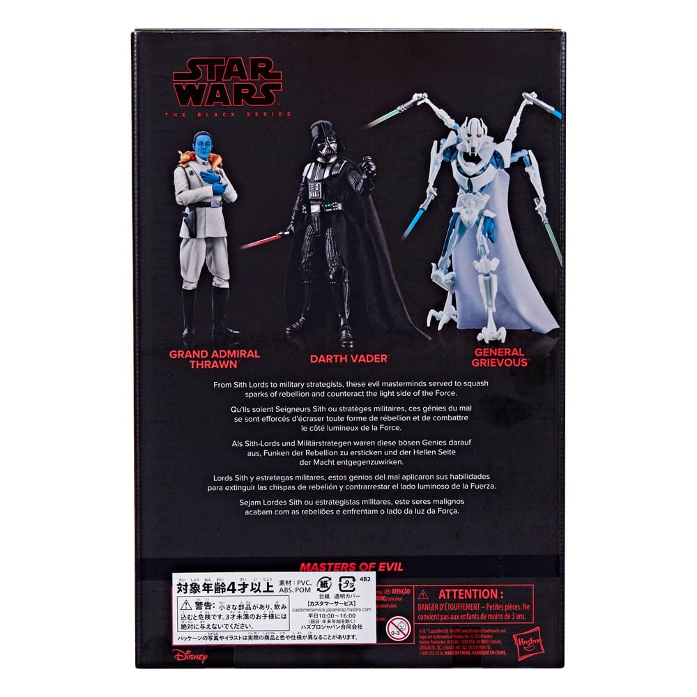 Star Wars Black Series Action Figur 3-Pack Masters of Evil 15 cm Hasbro