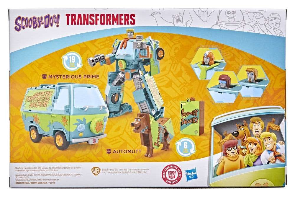 Transformers x Scooby-Doo Actionfigur 2-Pack Mysterious Prime & Automutt 15 cm