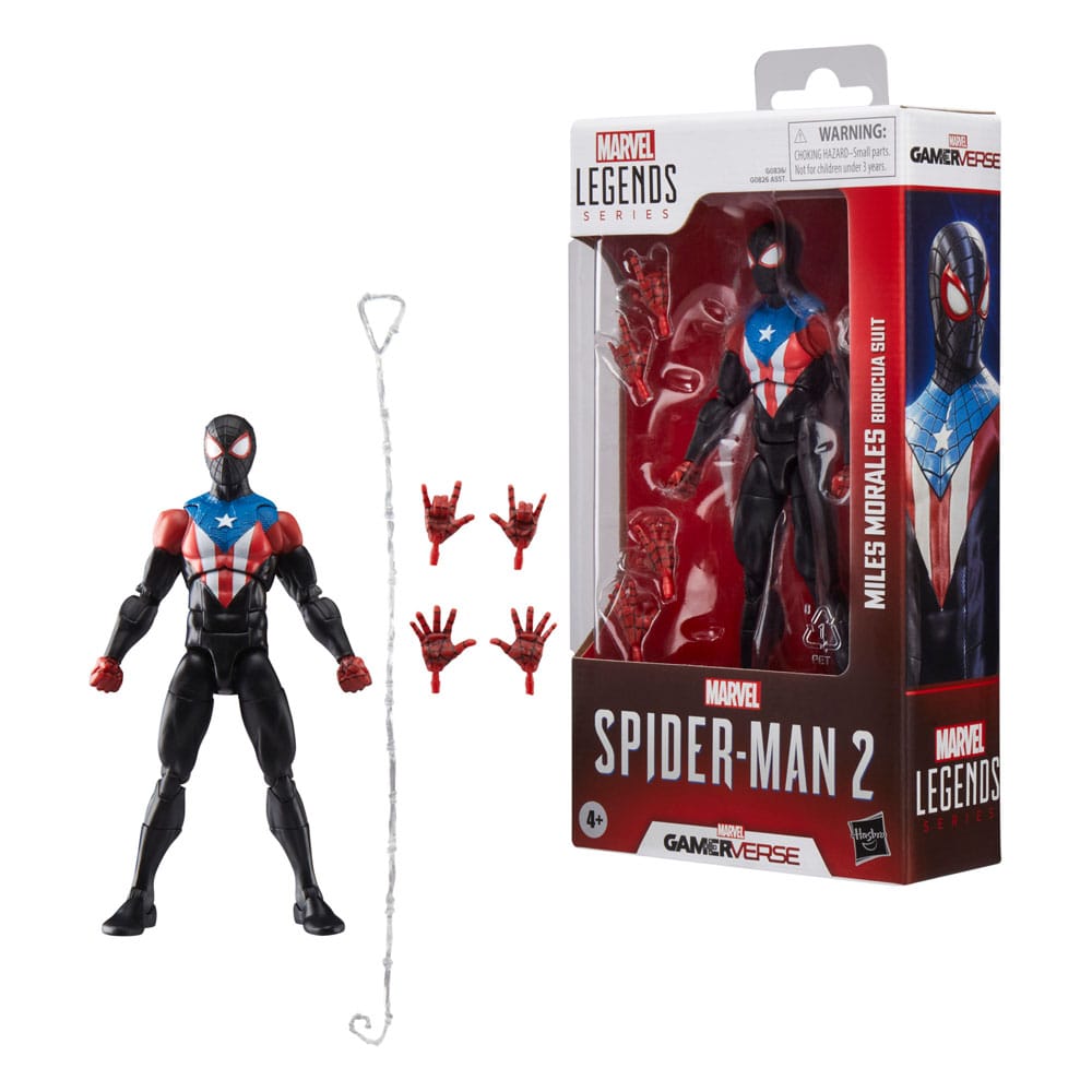 Spider-Man 2 Marvel Legends Gamerverse Action Figure - Miles Morales (Boricua Suit) 15 cm Hasbro