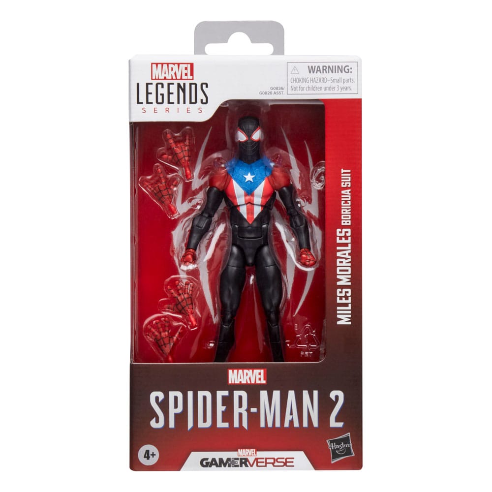 Spider-Man 2 Marvel Legends Gamerverse Action Figure - Miles Morales (Boricua Suit) 15 cm Hasbro