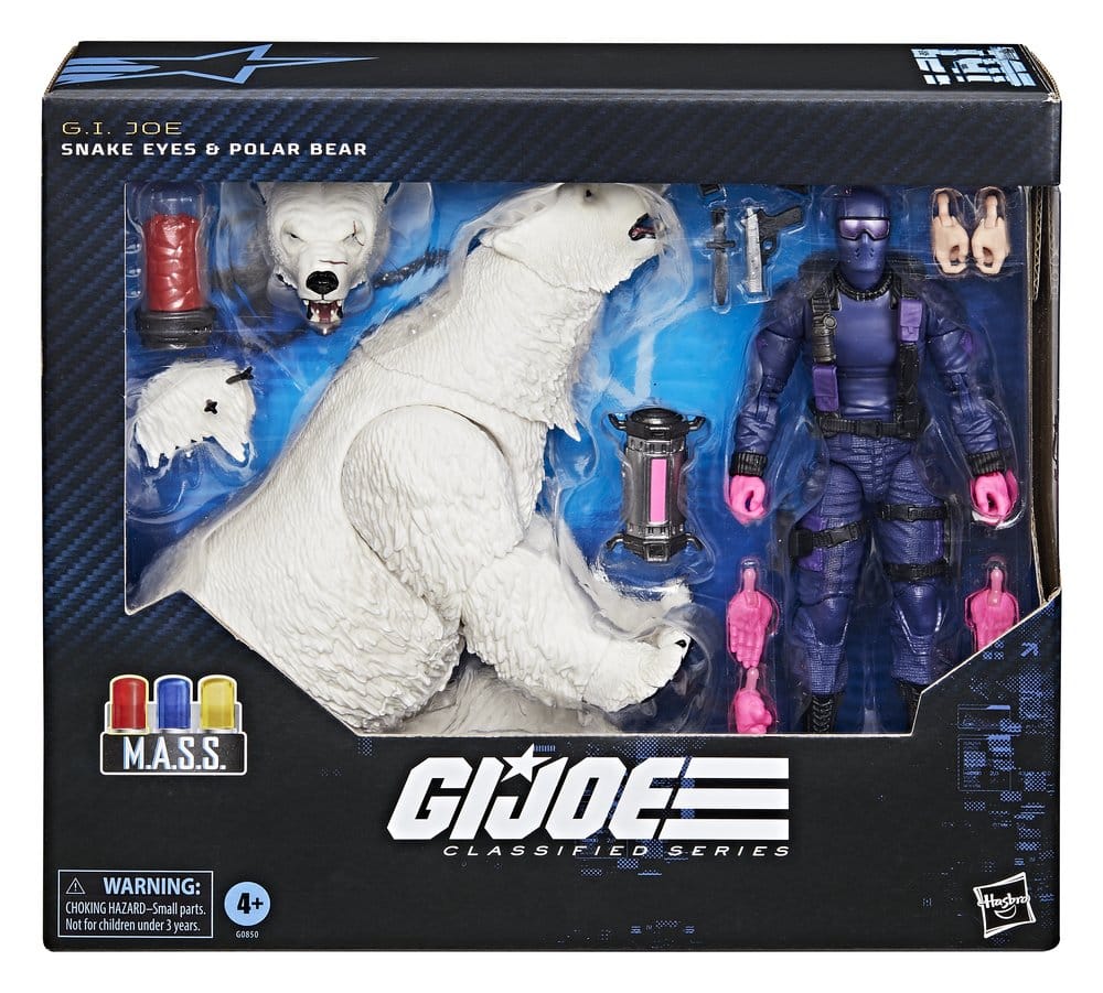 GI Joe Classified Series Action Figure Snake Eyes with Polar Bear 15 cm