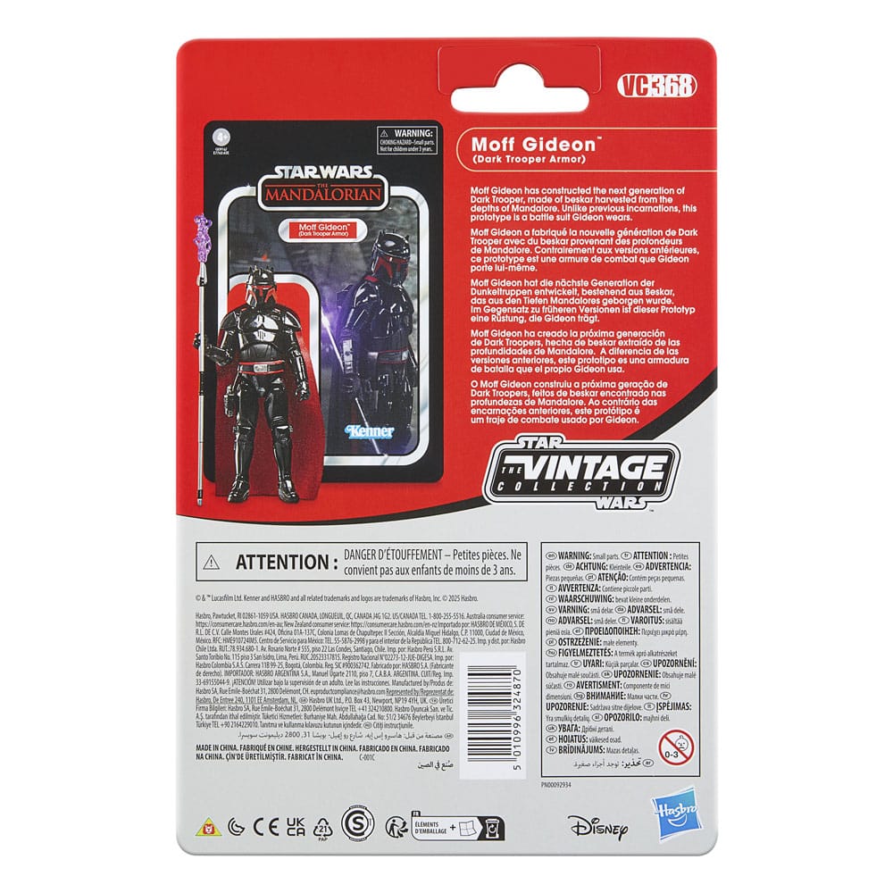 Star Wars: The Mandalorian Vintage Collection Action Figur Moff Gideon (Dark Trooper Armor) 10 cm Hasbro
