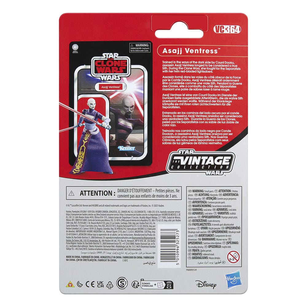 Star Wars: The Clone Wars Vintage Collection Action Figur Asajj Ventress 10 cm Hasbro