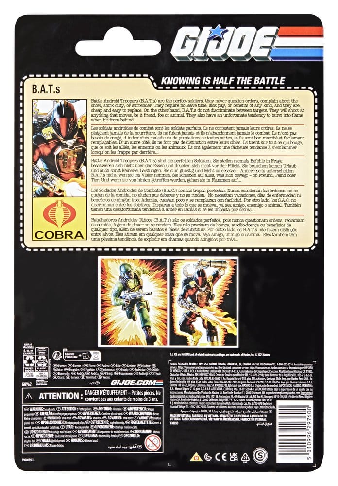 GI Joe Classified Series Retro Action Figure B.A.T. 15 cm