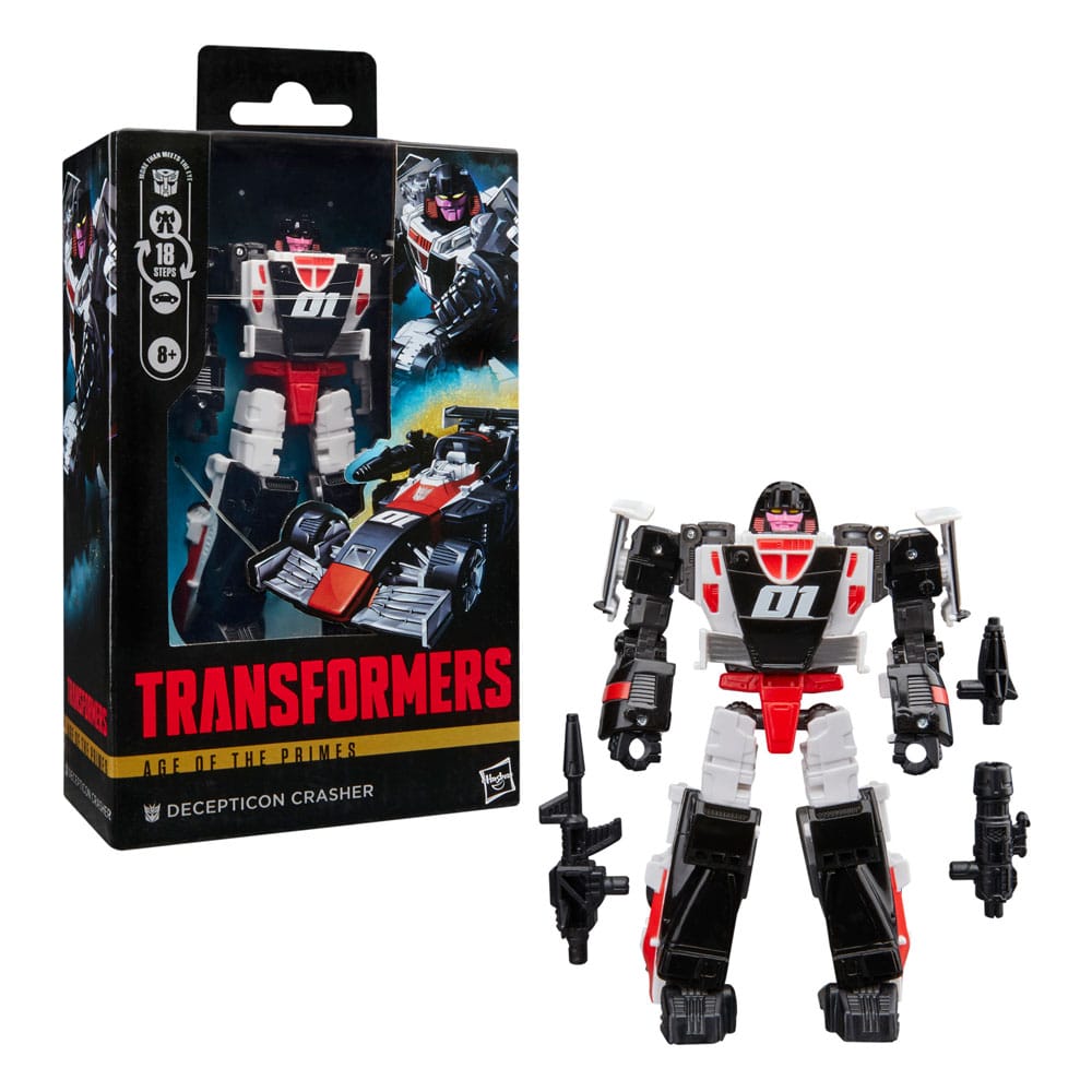 Transformers Age of the Primes Deluxe Class Action Figur Decepticon Crasher 14 cm Hasbro
