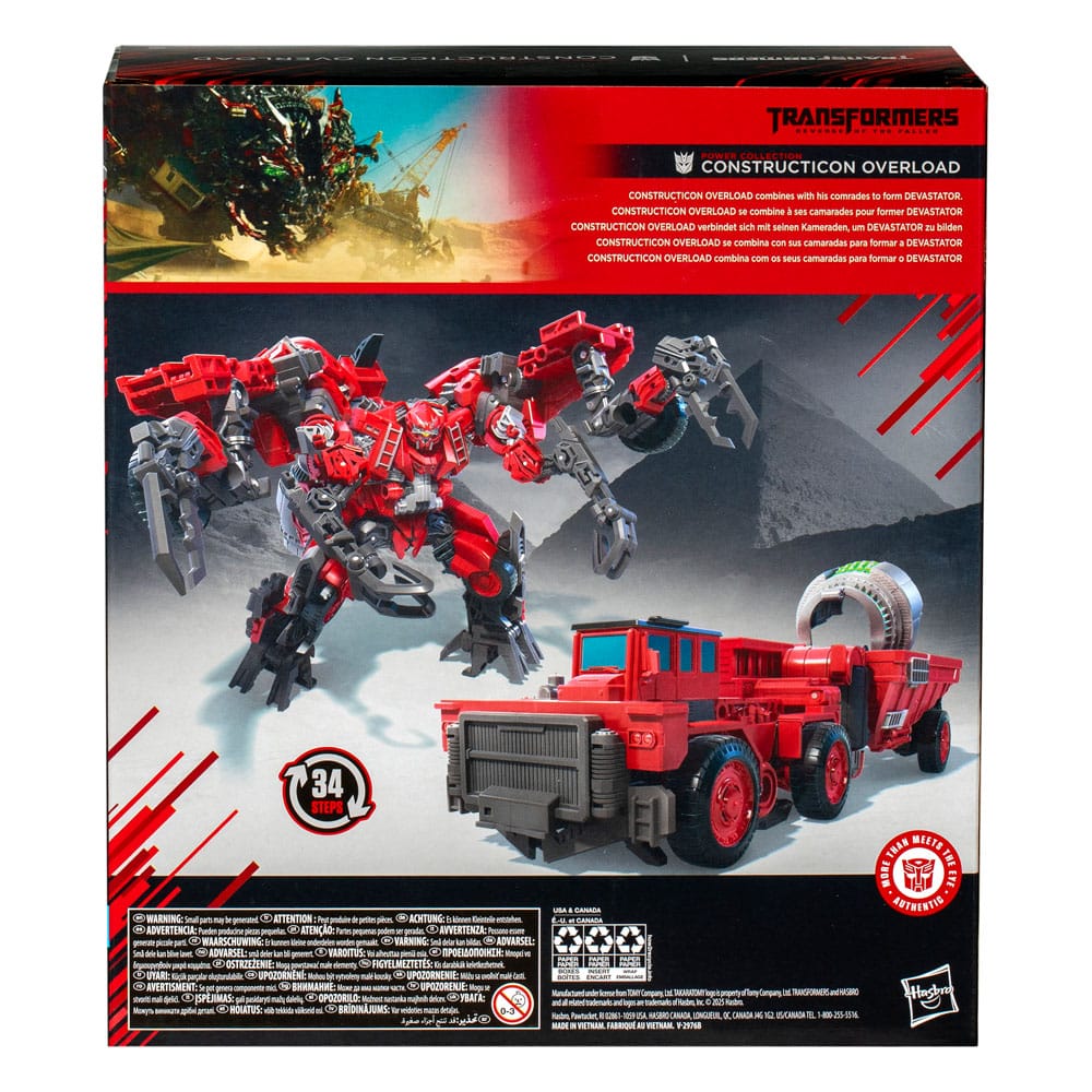 Transformers: Revenge of the Fallen - Studio Series Leader Class Constructicon Overload 22 cm Hasbro