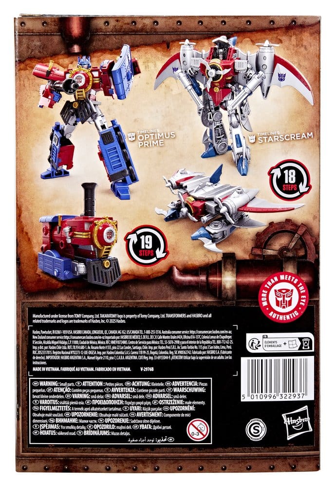 Transformers Timelines Hearts of Steel Comic Edition Action Figures Optimus Prime & Starscream 14 cm