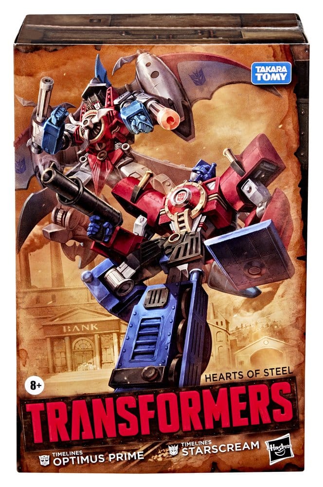 Transformers Timelines Hearts of Steel Comic Edition Action Figures Optimus Prime & Starscream 14 cm