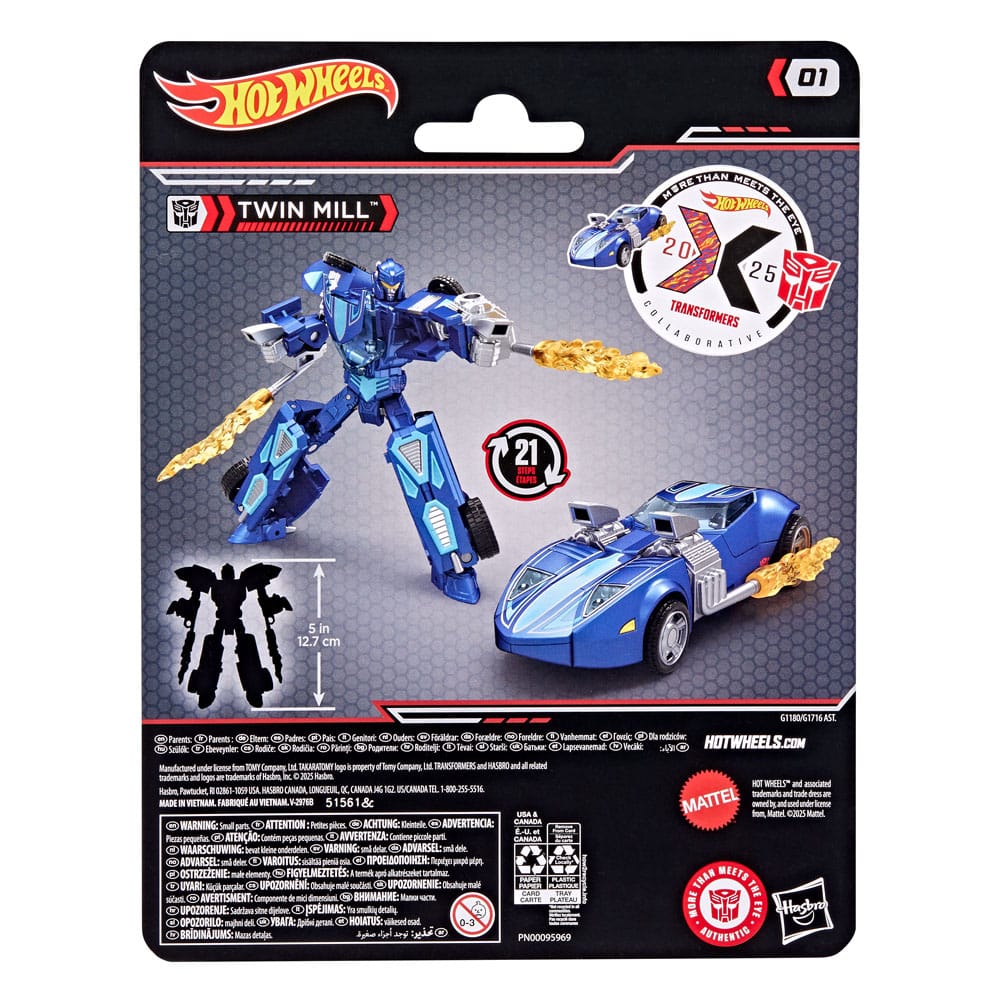 Hot Wheels x Transformers Action Figur Twin Mill 12 cm Hasbro