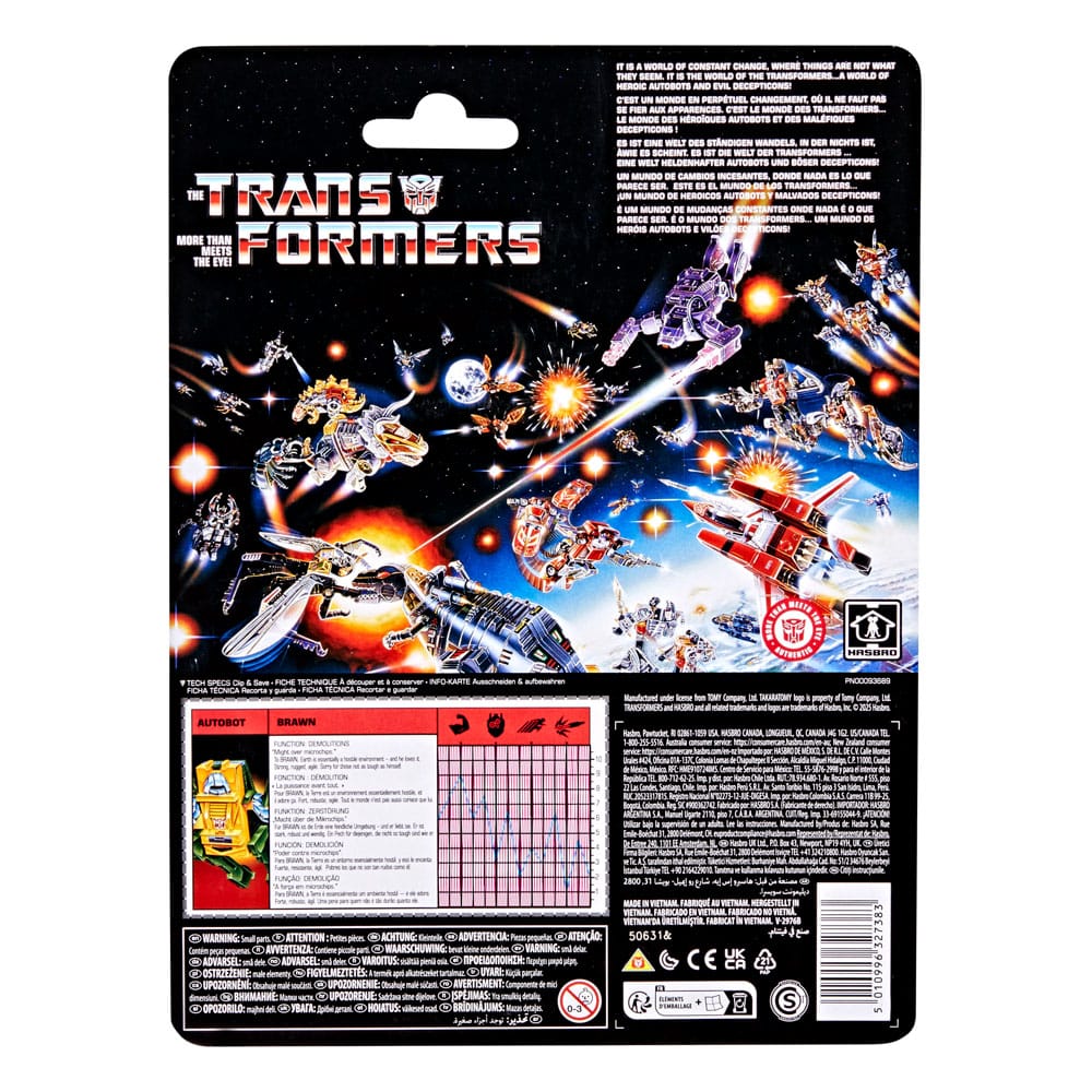Transformers Retro G1 Actionfigur Autobot Brawn 13 cm Hasbro