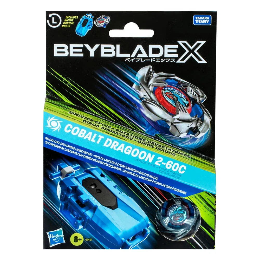 Beyblade X Cobalt Dragoon 2-60C Launcher Set Hasbro