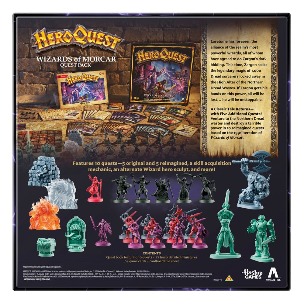 HeroQuest Brädspel Utvidgning: Wizards of Morcar Quest Pack - Engelsk Version Hasbro