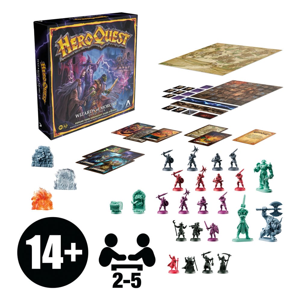 HeroQuest Brädspel Utvidgning: Wizards of Morcar Quest Pack - Engelsk Version Hasbro