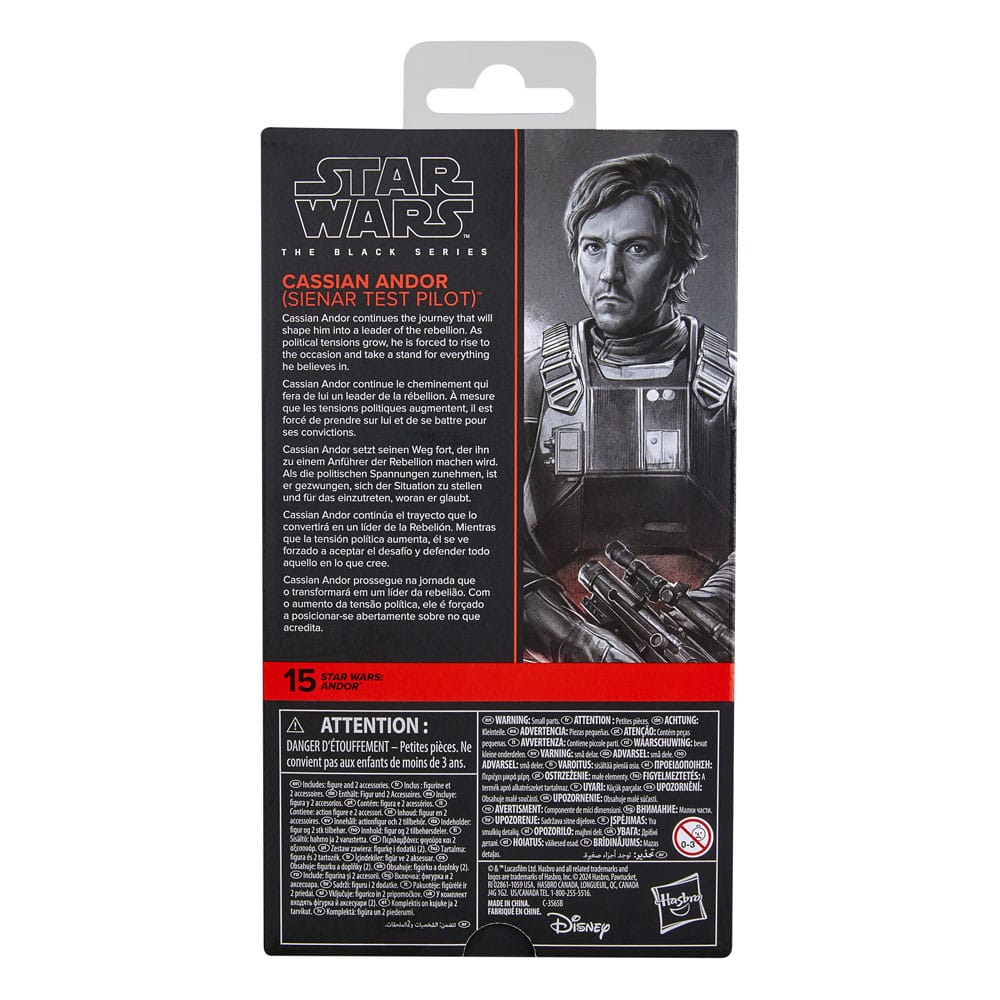 Star Wars: Andor Black Series Action Figur Cassian Andor (Sienar Test Pilot) 15 cm Hasbro