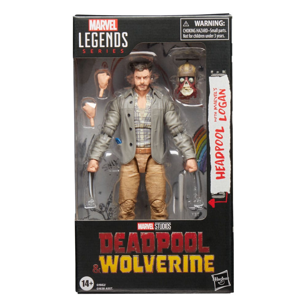 Deadpool & Wolverine Marvel Legends Actionfigur - Headpool och Logan 15 cm Hasbro