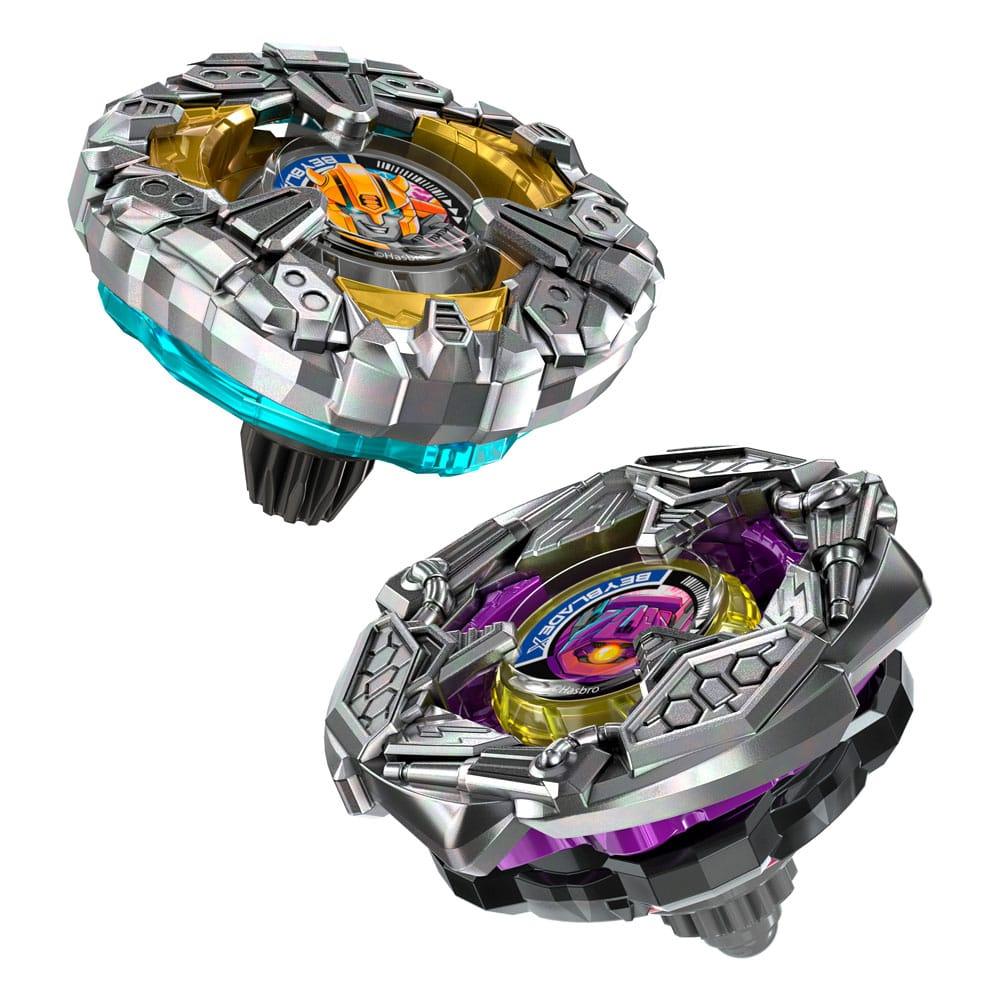 Beyblade X och Transformers Collab Bumblebee 3-60GP vs. Shockwave 5-80O Hasbro